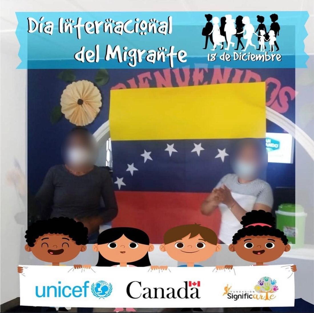 Familias migrantes en la celebración del Día Internacional del Migrante